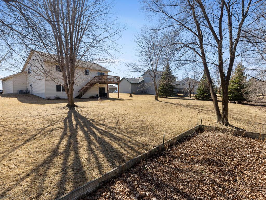 Huge backyard with garden space