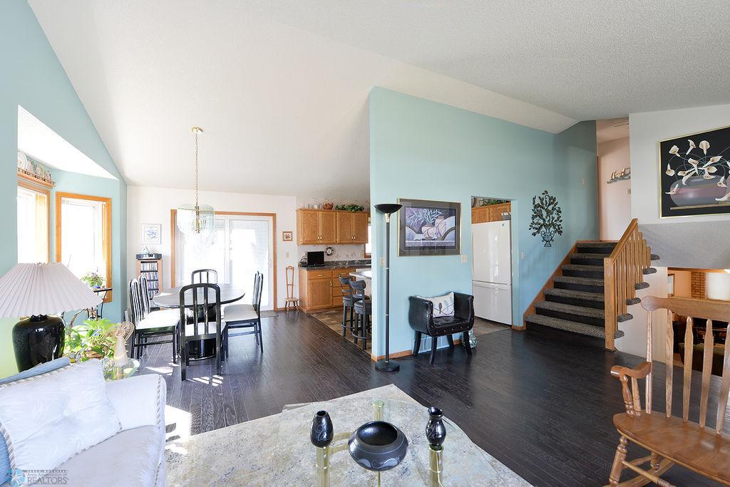 View to Dining and Kitchen