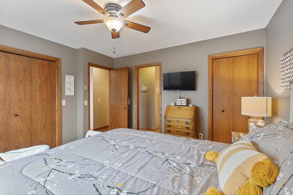 Two closets available for ample storage in this bedroom!