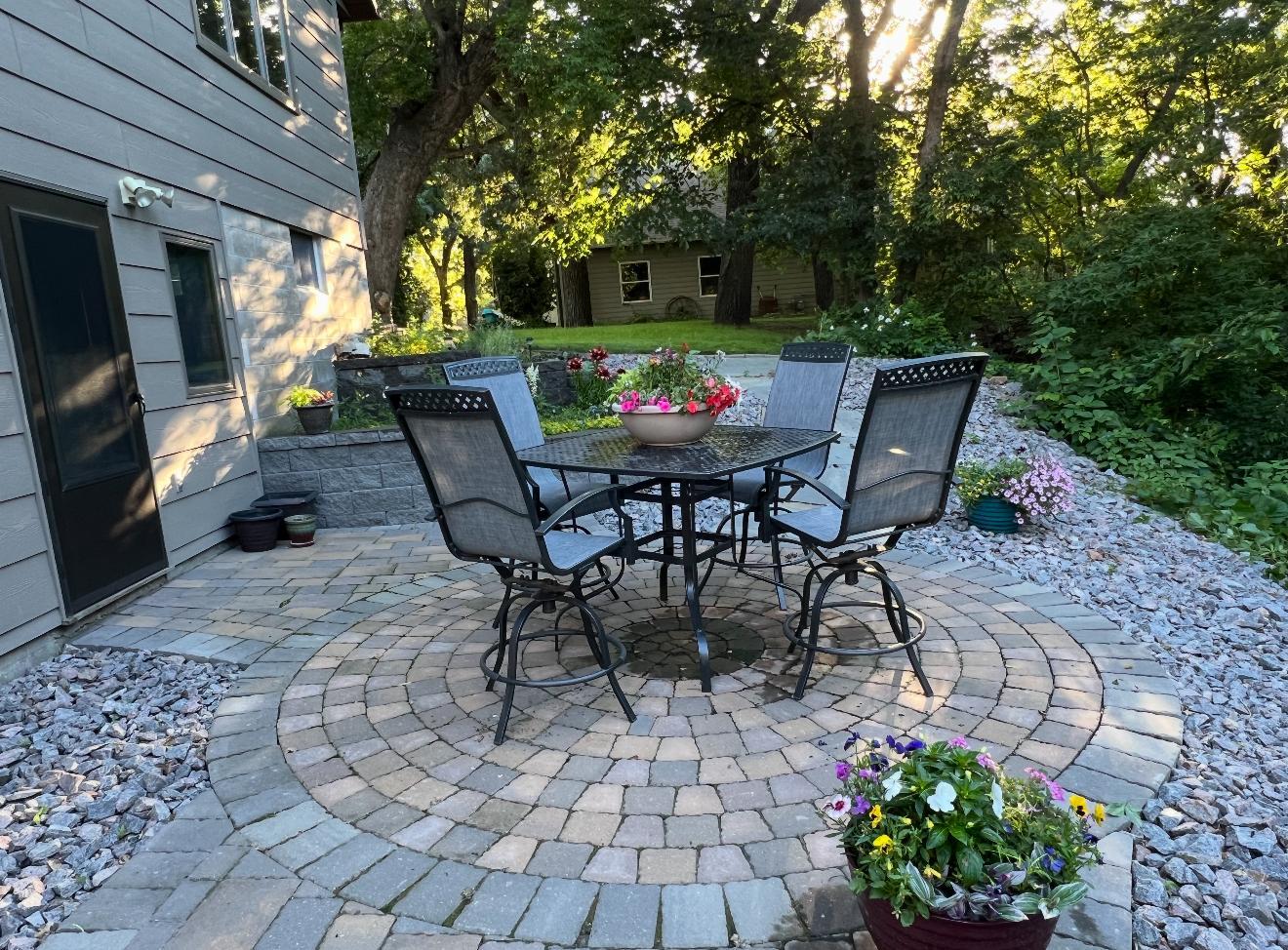 Custom designed landscaping and your peaceful retreat!