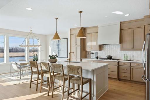 Oversized Island Offers Plenty of Space for Food Prep and Conversation