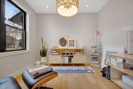 Office/Den/Library right on the main level and peering to backyard.