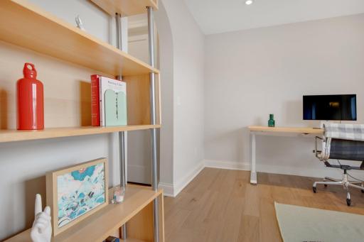The archways also continue to this upper level. Wonderful transitional fit and finish throughout all levels for that timeless look and feel.
