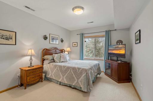 There are two bedrooms on the lower level.