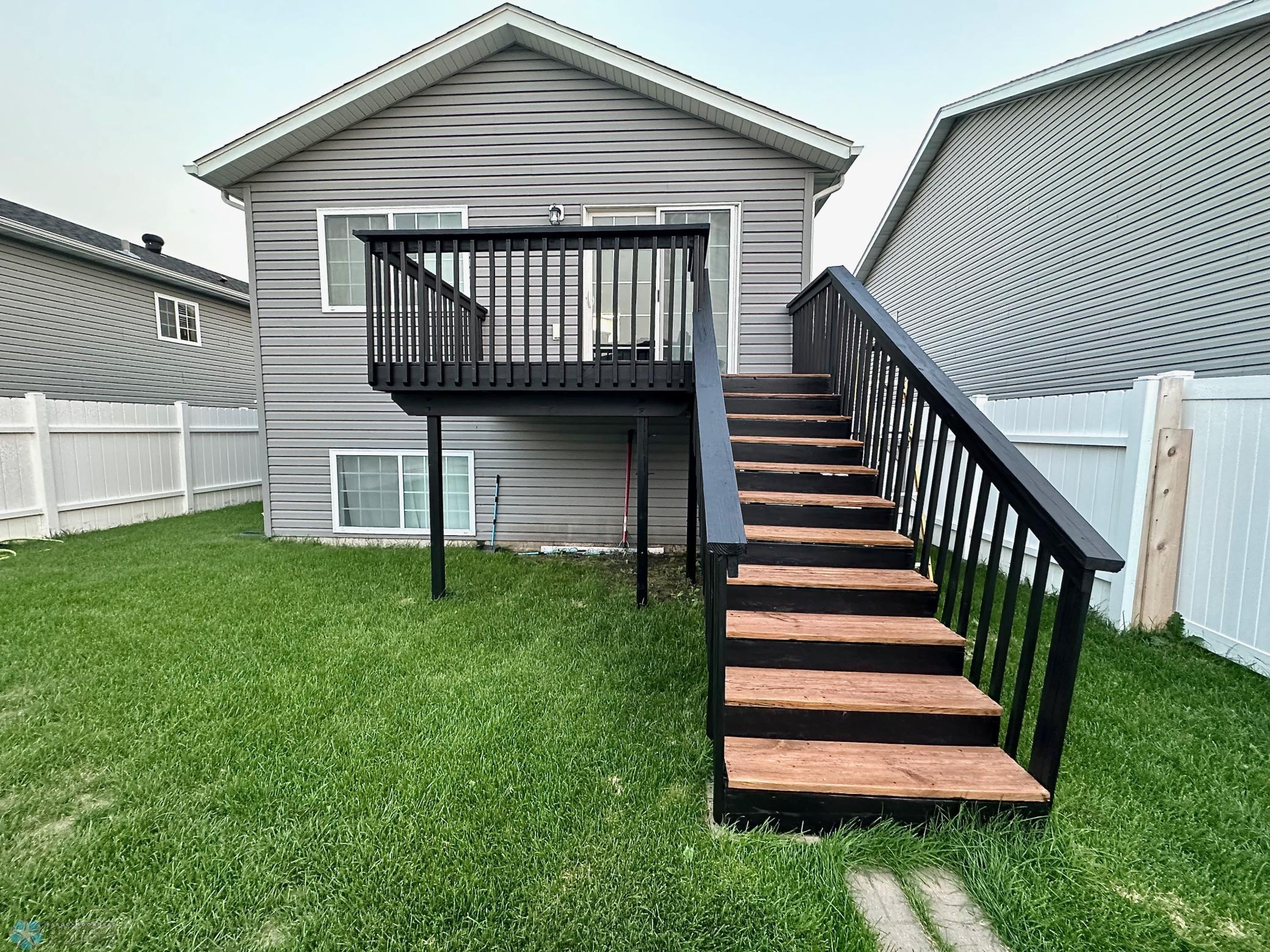 re painted and stained deck