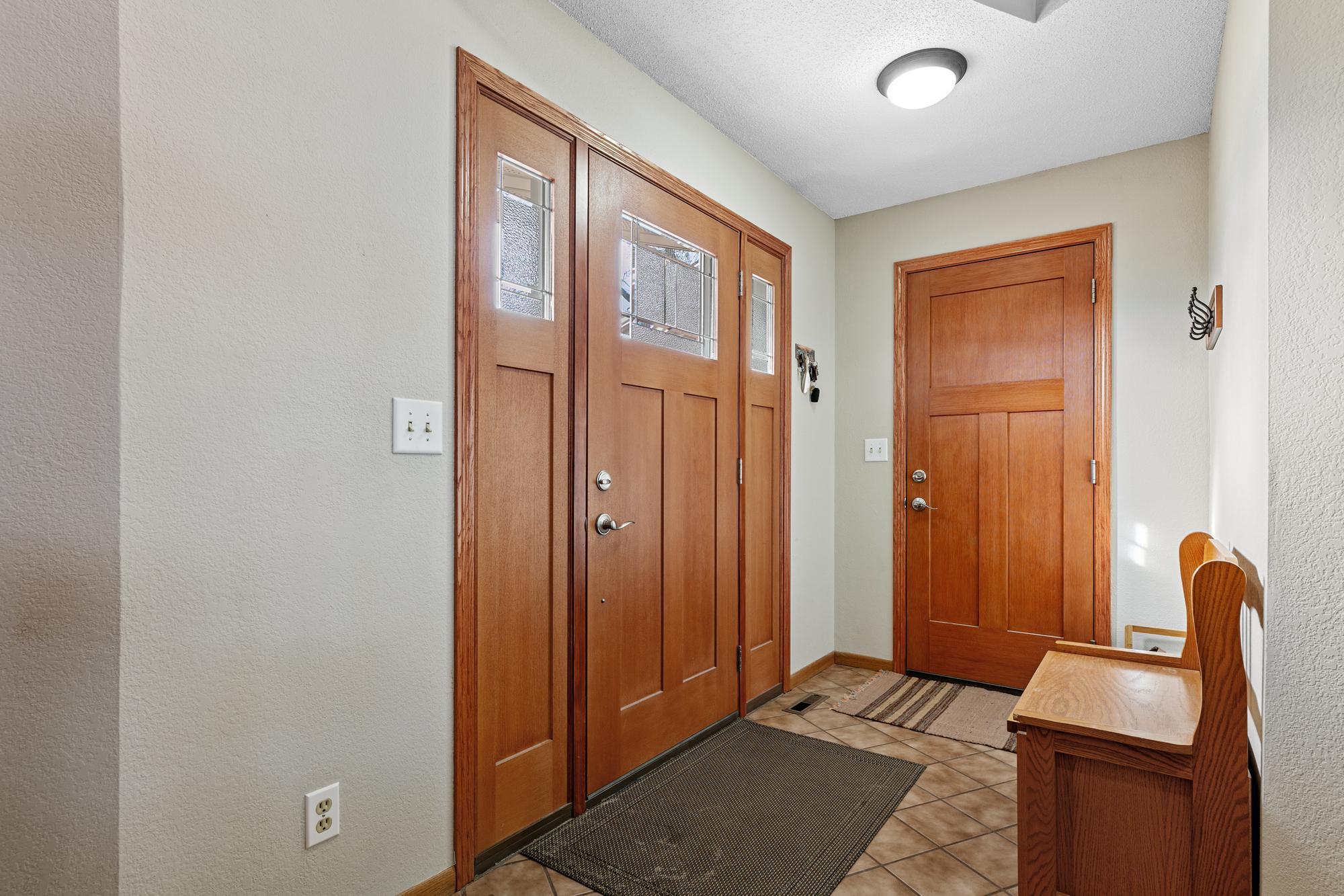 Step inside to the huge foyer.