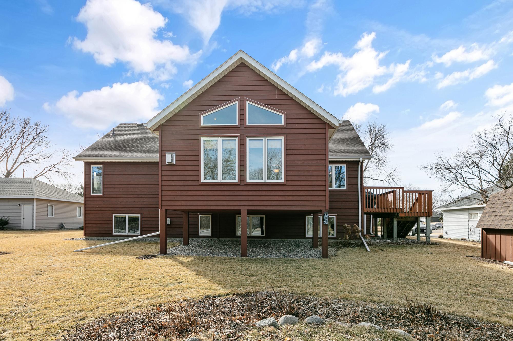 View of the back side of the home.