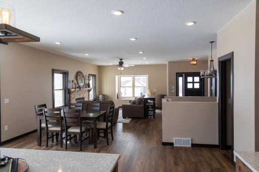 Notice the natural light filtering through the mainfloor