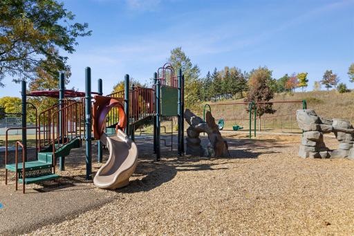 Highlands Park offers a playground with equipment for different age groups.