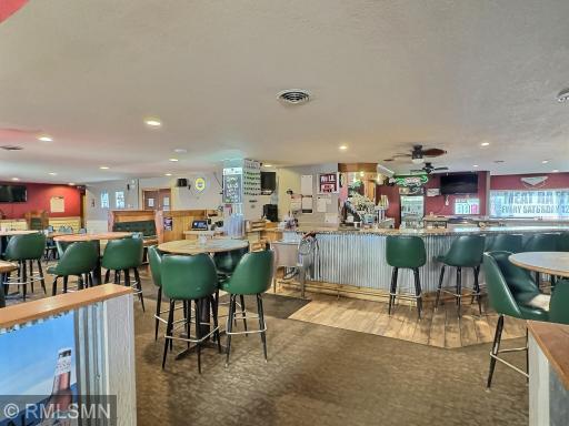 Another view of the bar and the doors you see is the access to the kitchen.
