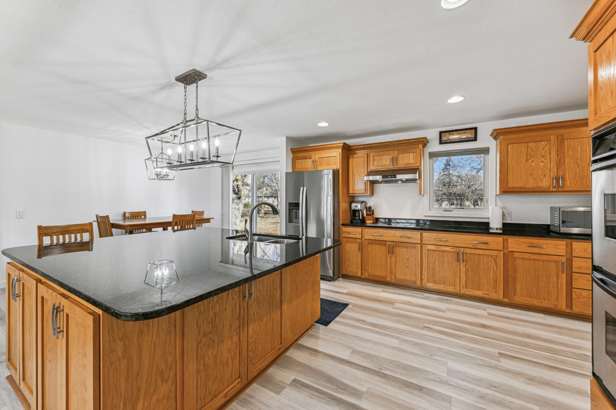 Spacious main level kitchen with ample storage