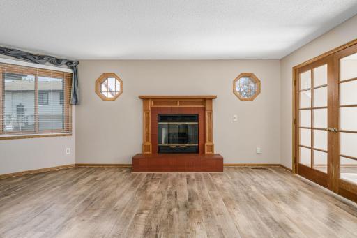 Large windows and charming octagonal accents fill the space with natural light.