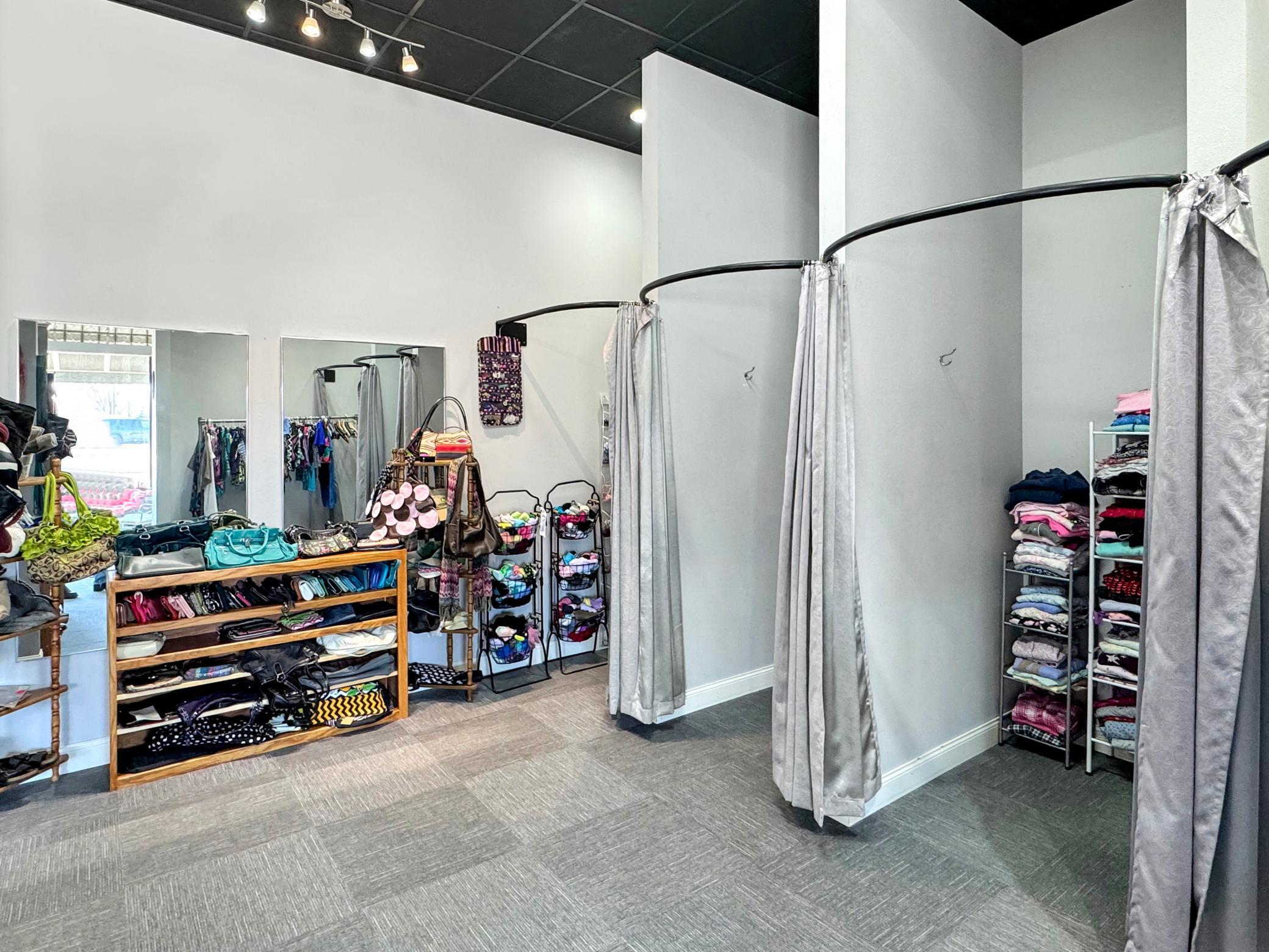 Retail space dressing rooms