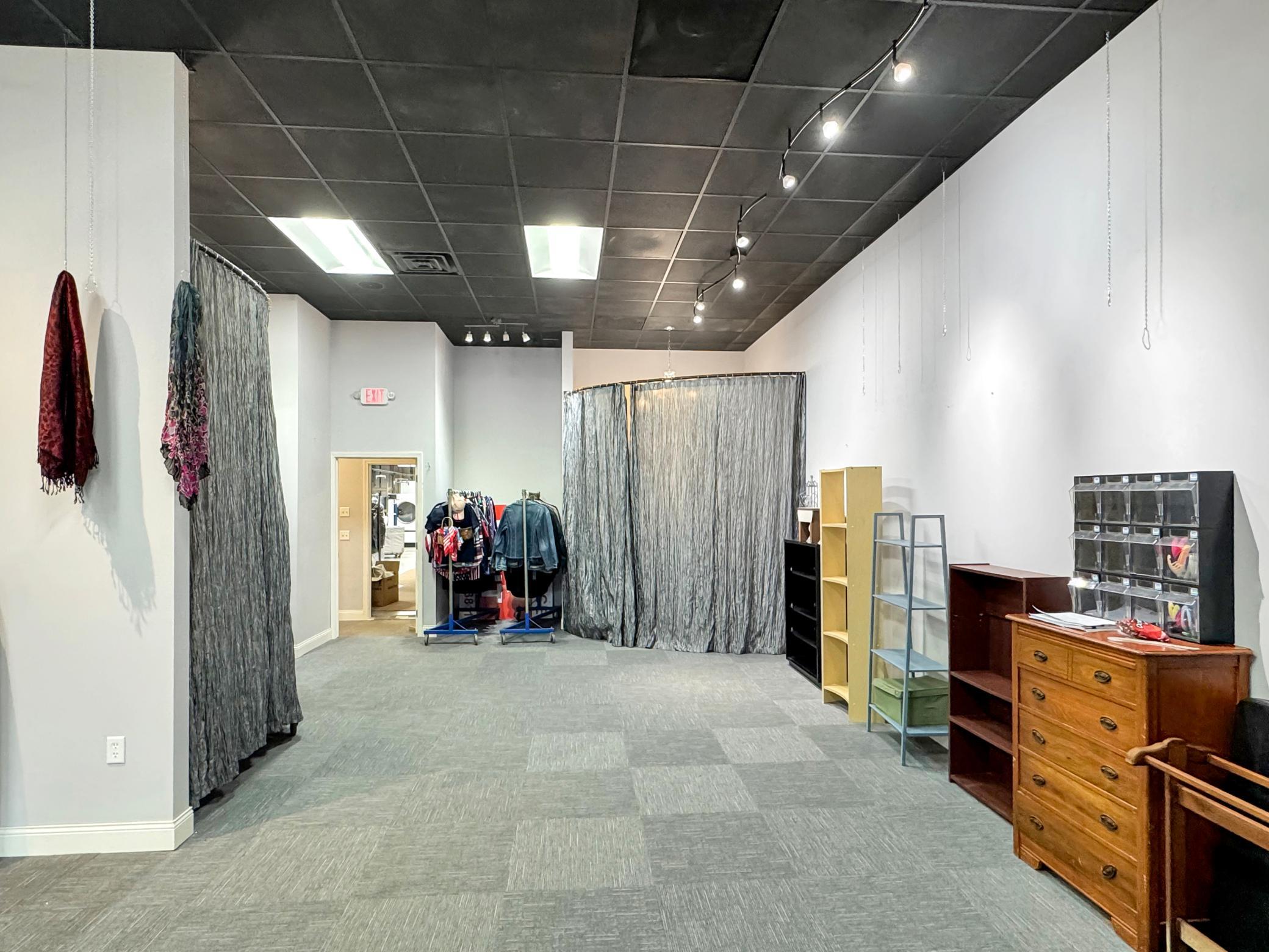 Retail space towards back