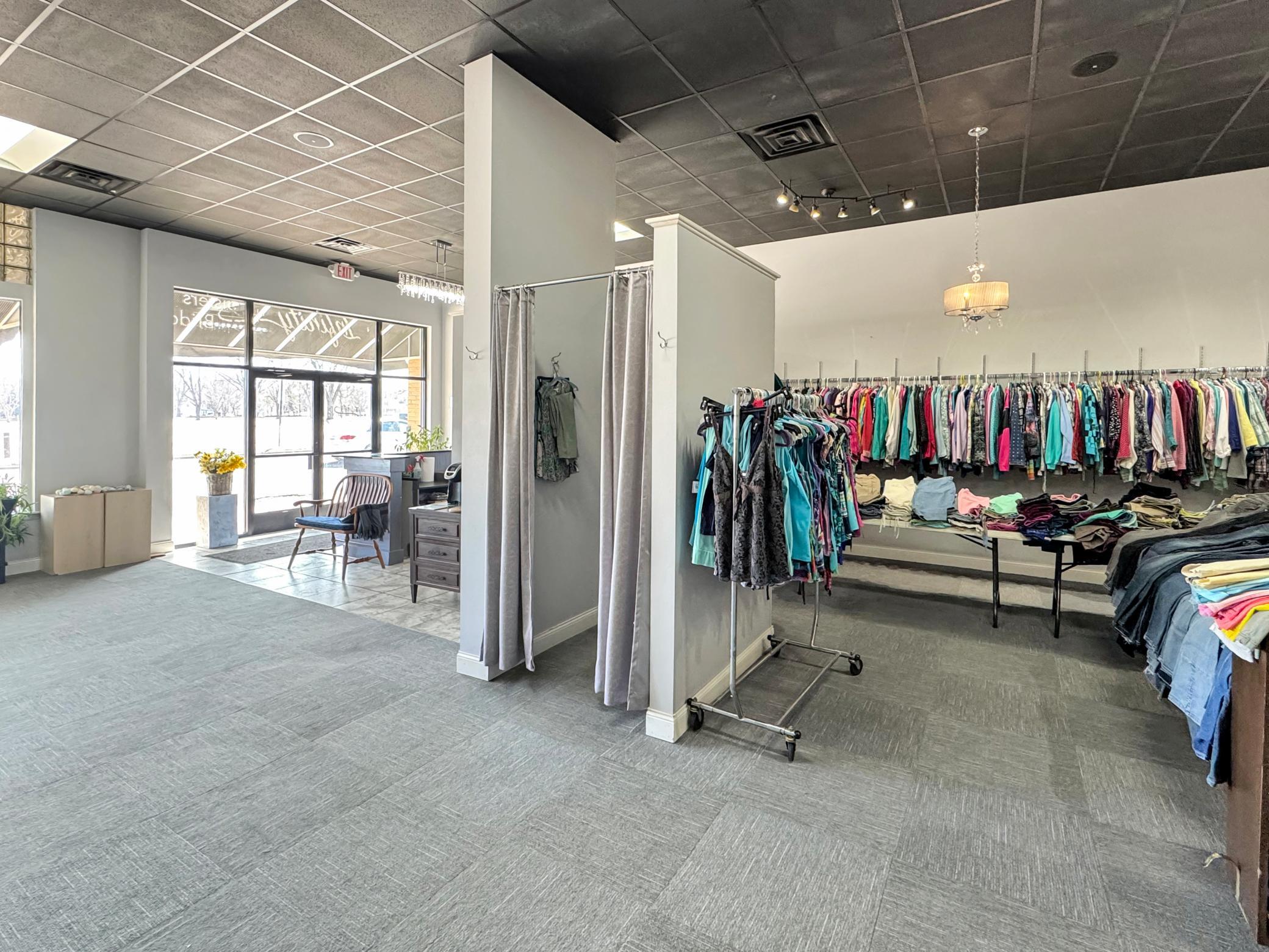 Over 2,000 sq ft finished retail space - this side is equipped with HVAC including A/C and heat PLUS a sound system!