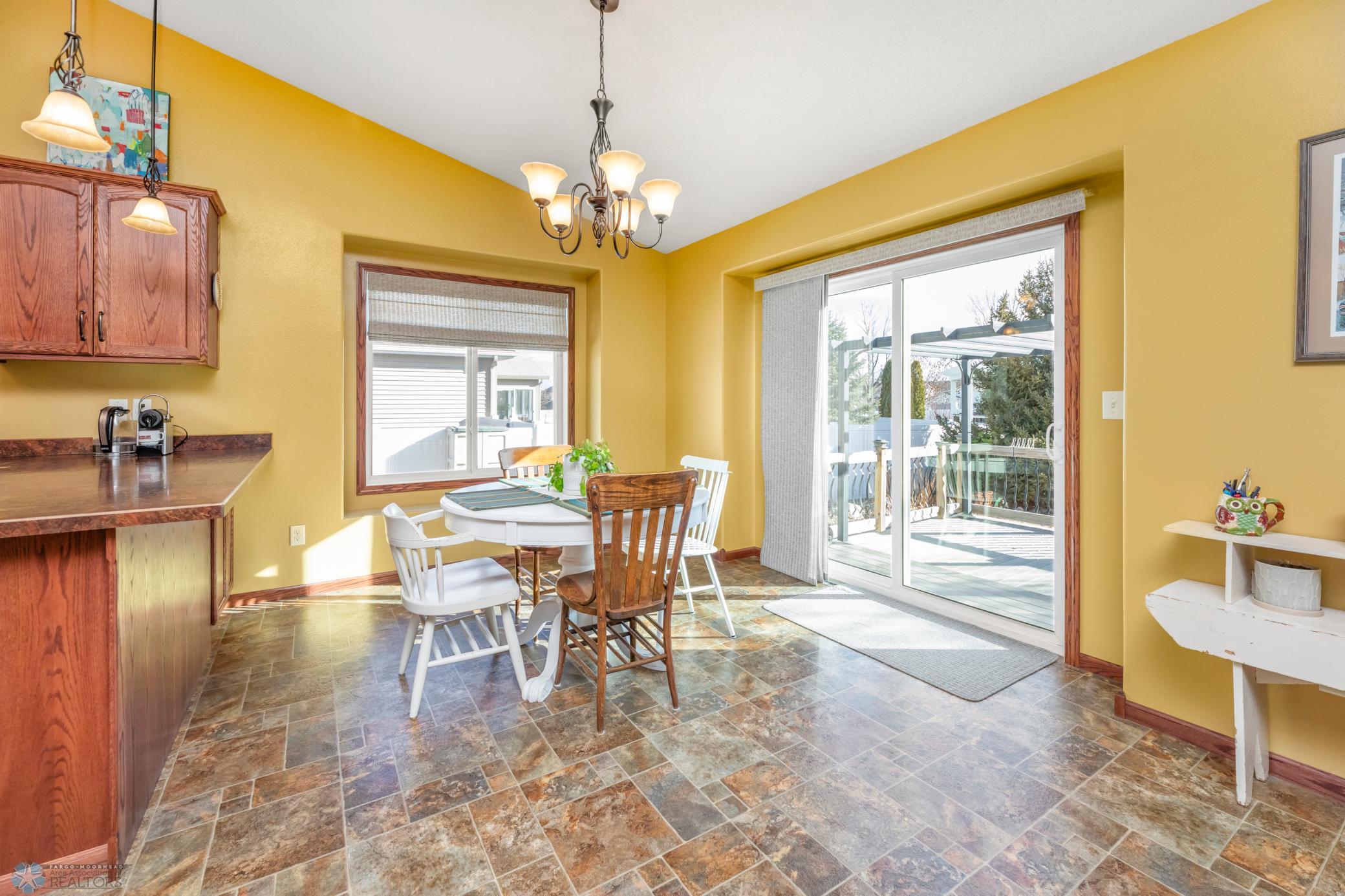Dining room- space for a large table & access to backyard