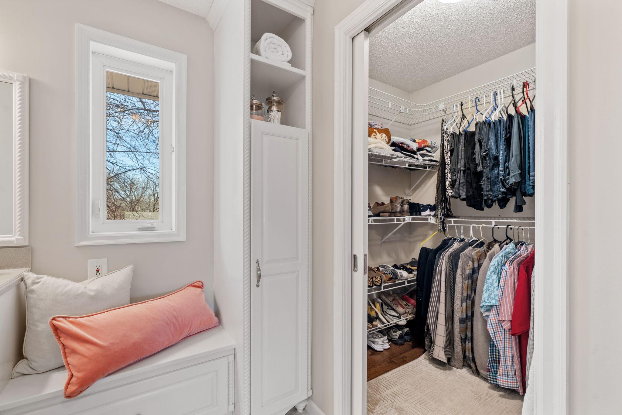 owner's suite walk in closet