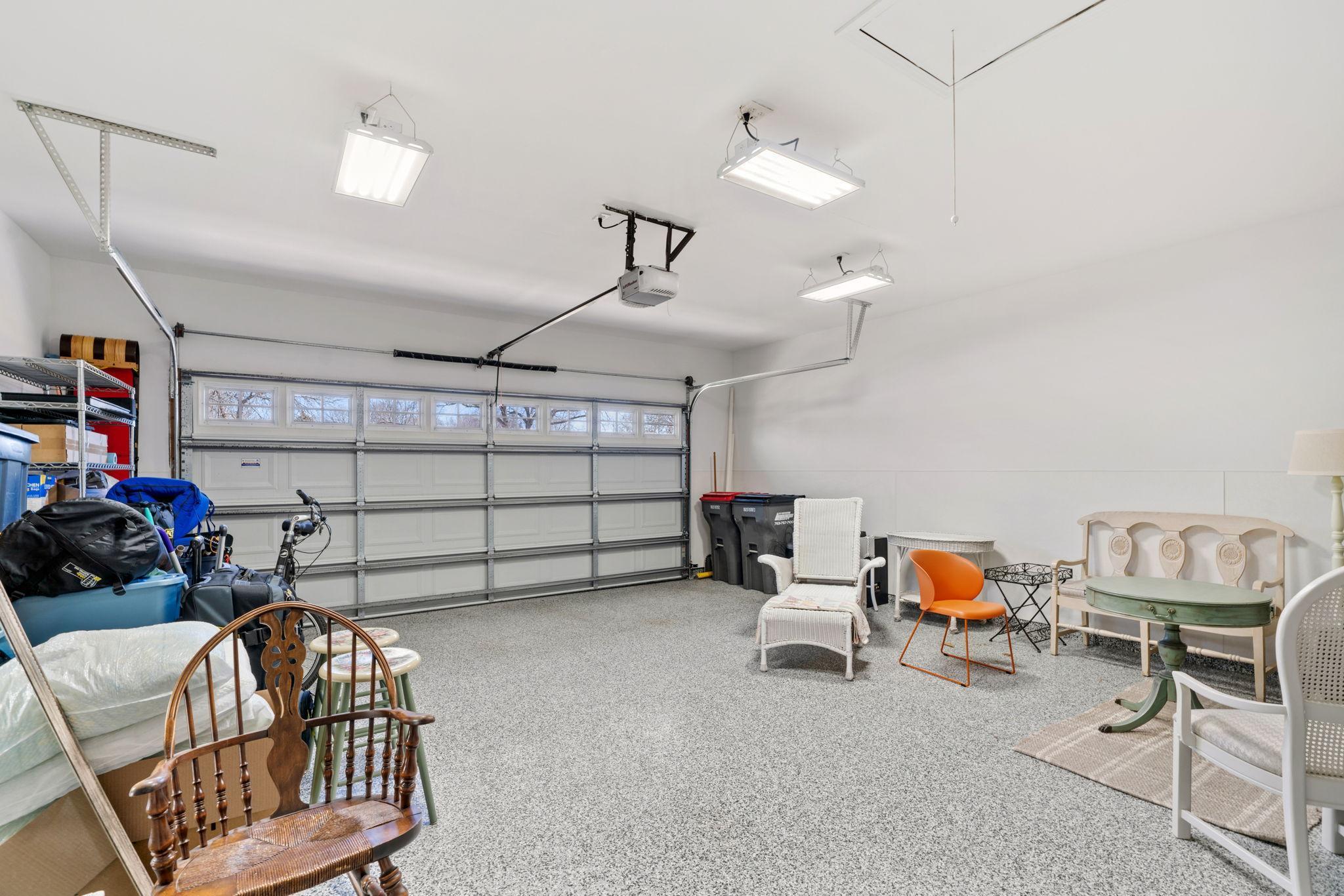 attached garage interior