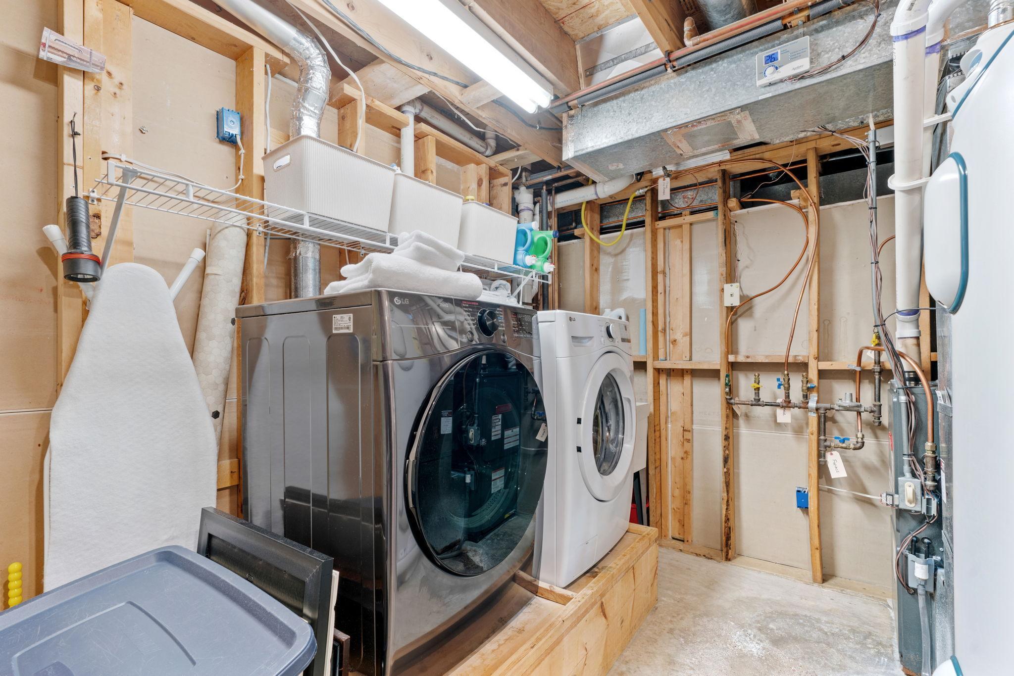 laundry/storage room