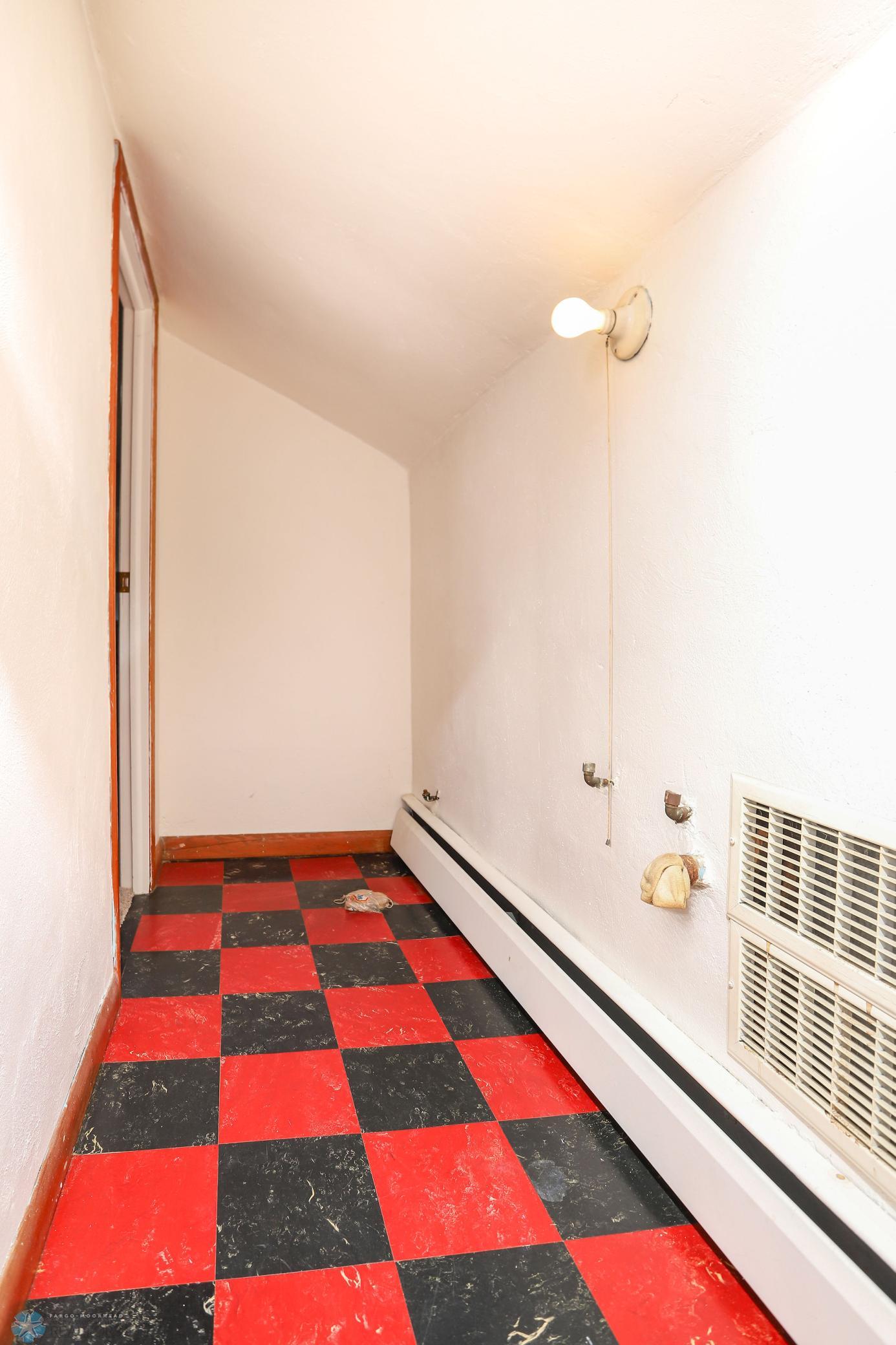 Roughed in 1/2 bath upstairs