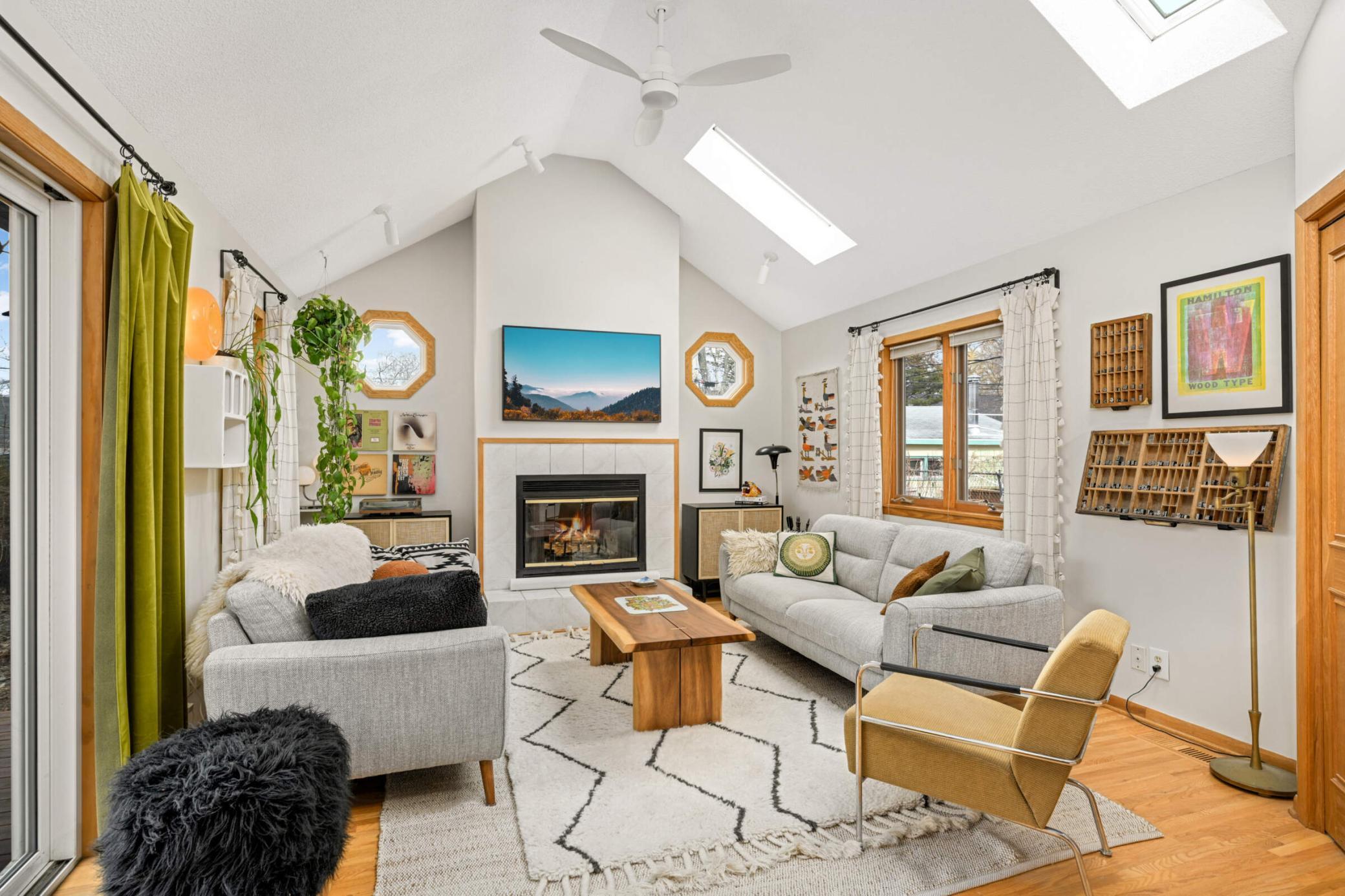 light filled family room