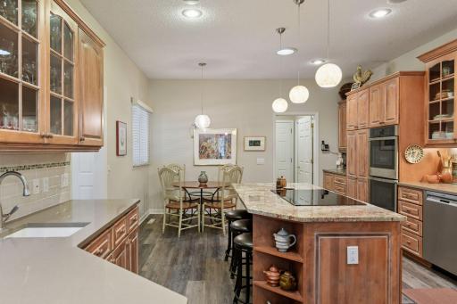 Well appointed kitchen with eat in dining