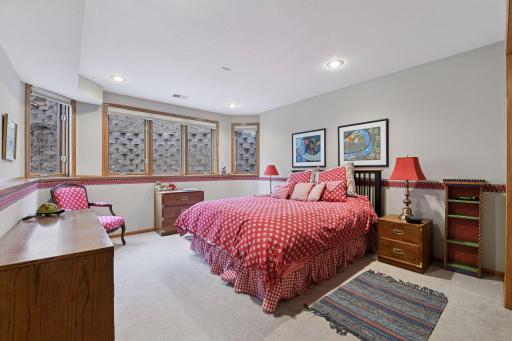 Lower level bedroom for guests to have their own space.