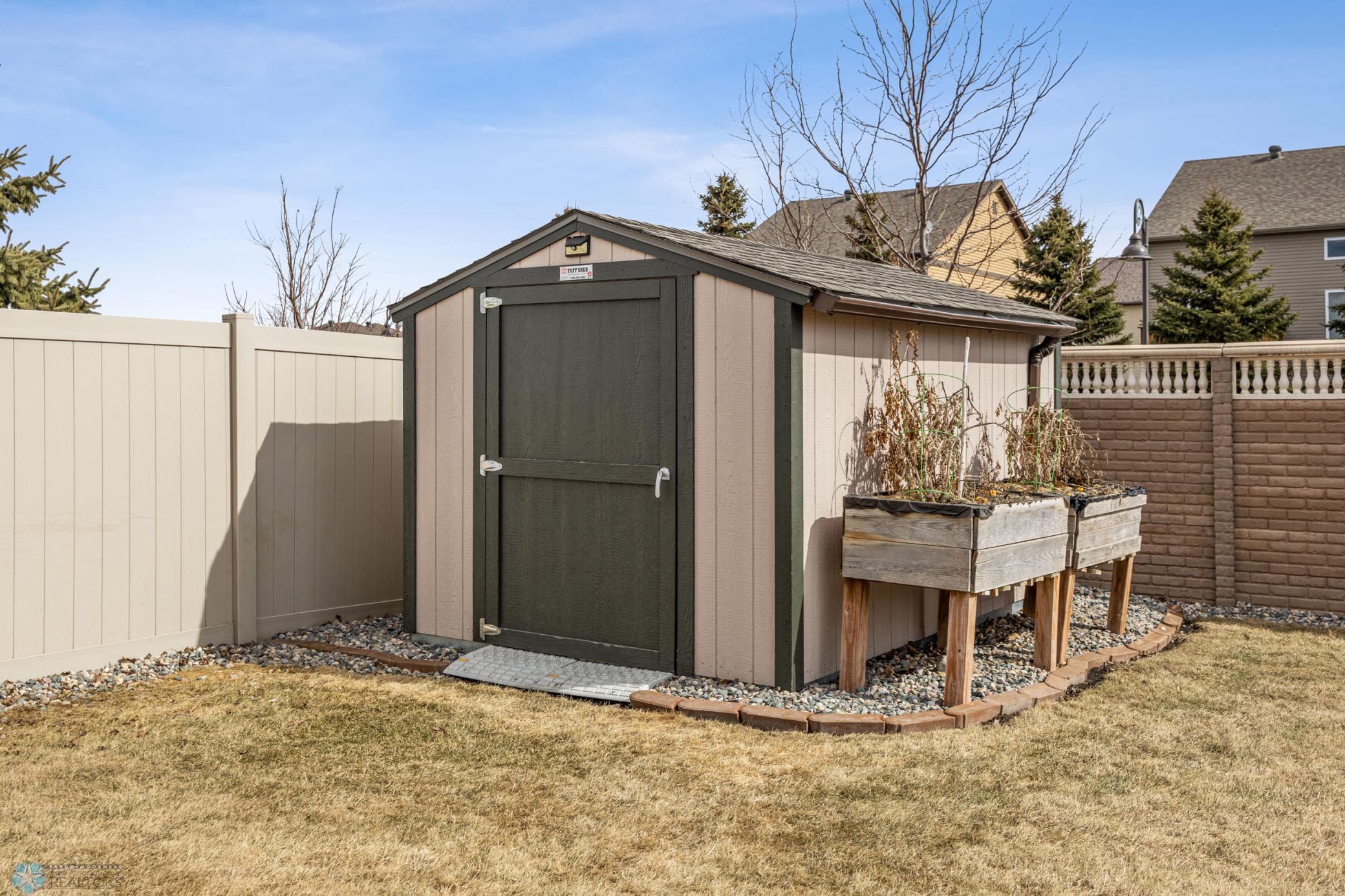 Shed with new shingles