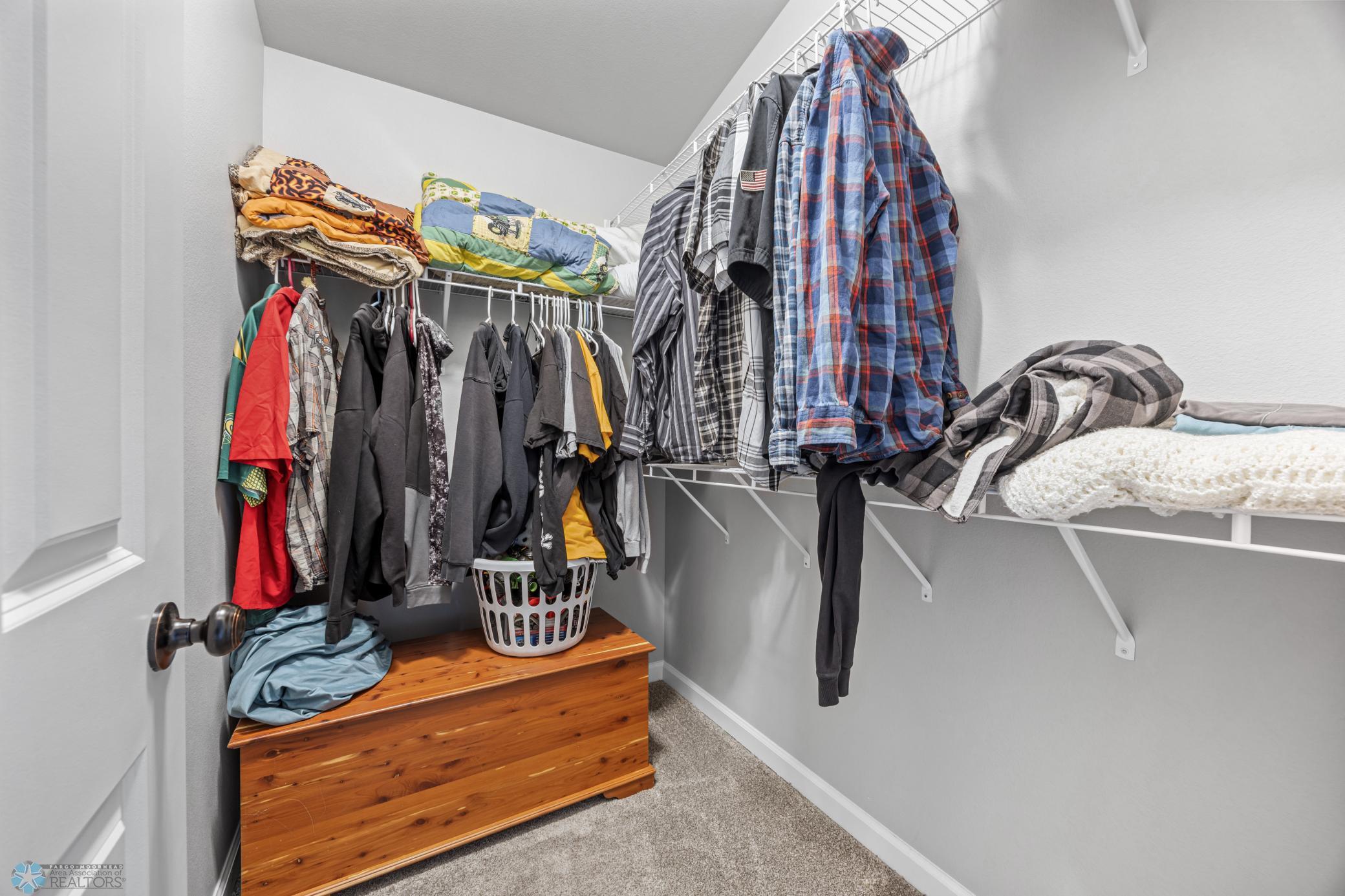 Upper primary walk in closet