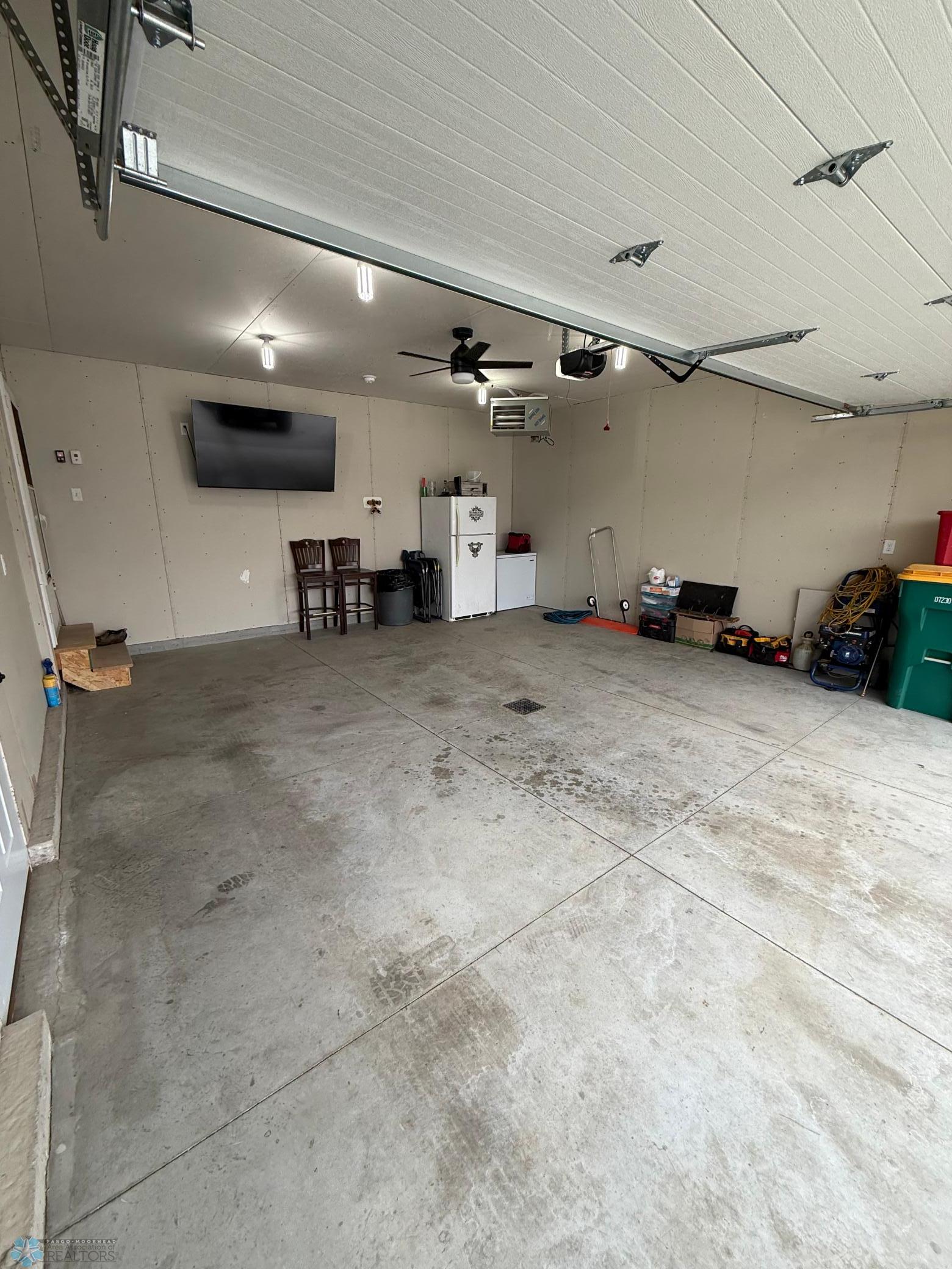 Heated garage and floor drain