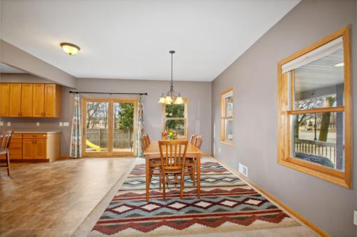 There is plenty of room for a large dining room table for all your friends and family.