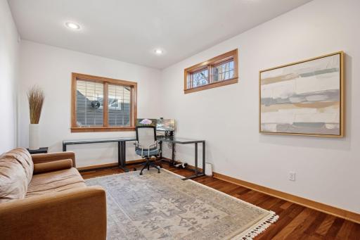 The main level also includes a highly sought-after bedroom or home office.