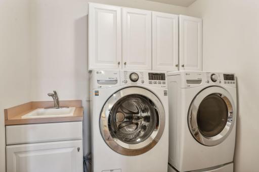 Laundry room conveniently located on the upper level.