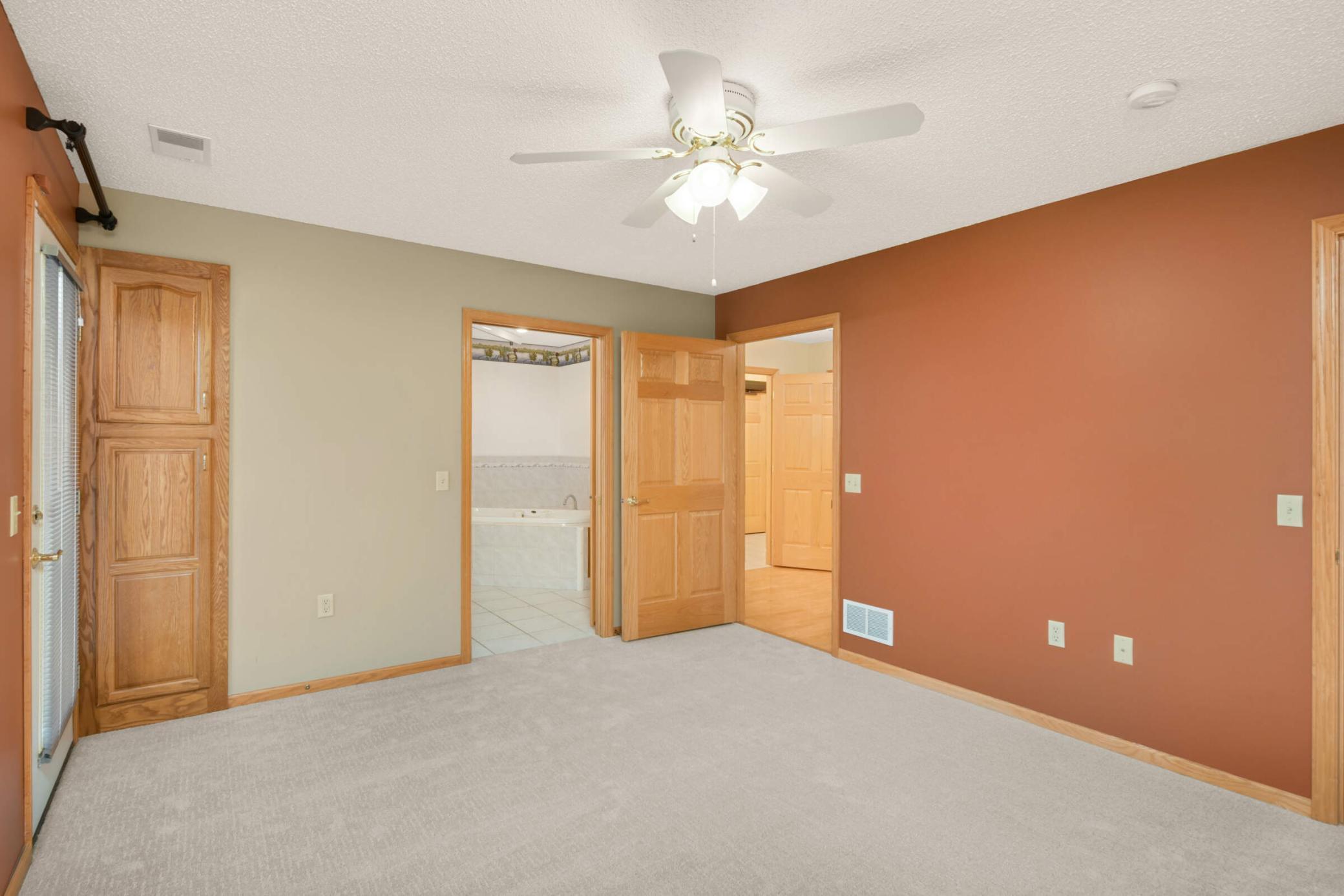 Large 2nd Floor Bedroom with access to customized full Bathroom w/ Roll in Shower