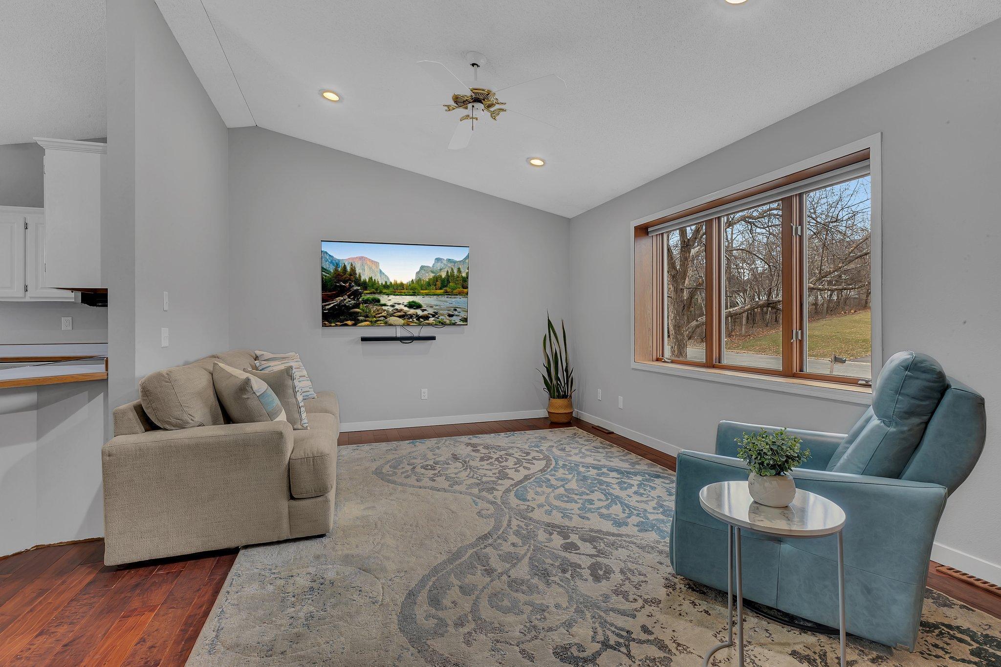Vaulted Ceilings and Large Picture Window