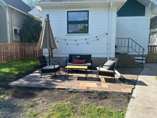 Entertaining backyard patio perfect for hosting friends and family