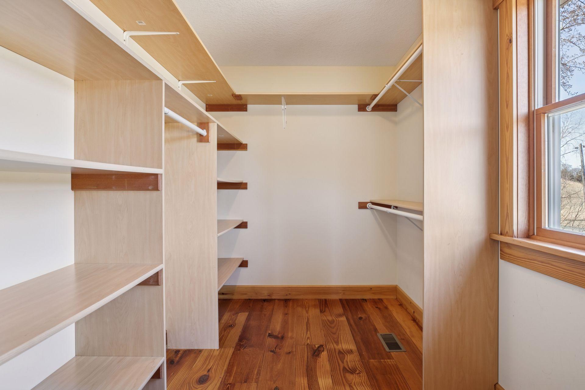 Primary walk in closet