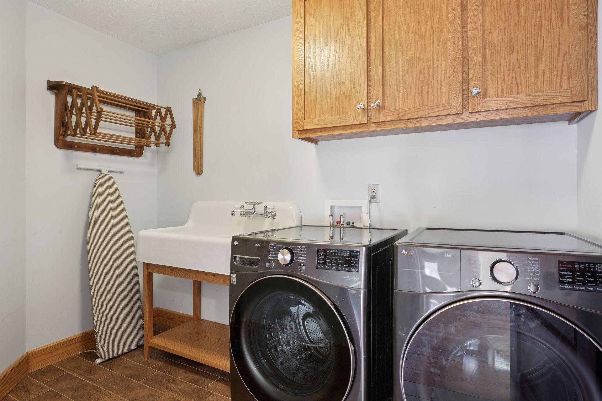 Laundry room on upper level