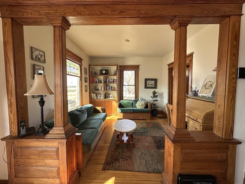 Living Room & Original Woodwork