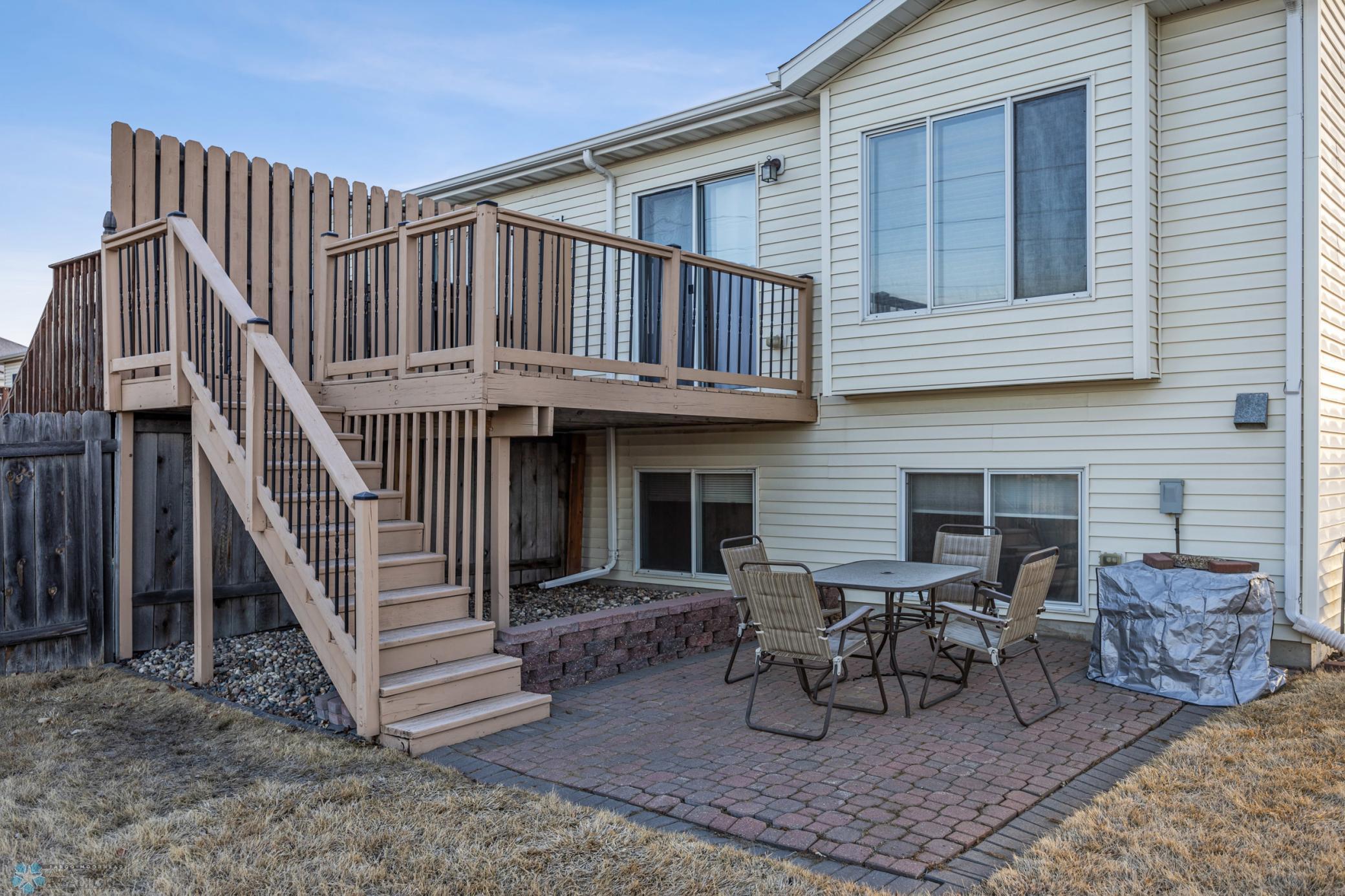 Deck and patio!
