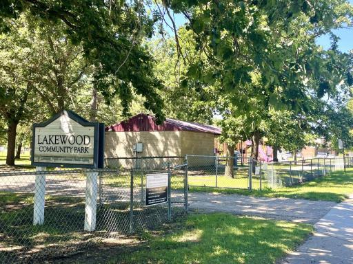 Nice community park next door!