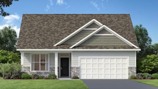 Harmony floor plan with the Northern Craftsman front elevation.