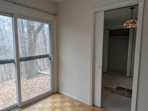 kitchen patio door - also opens to bedroom