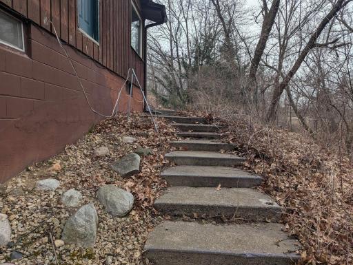 side of house stairs