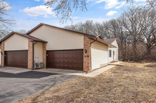 End unit with ample windows, and two patio spaces!