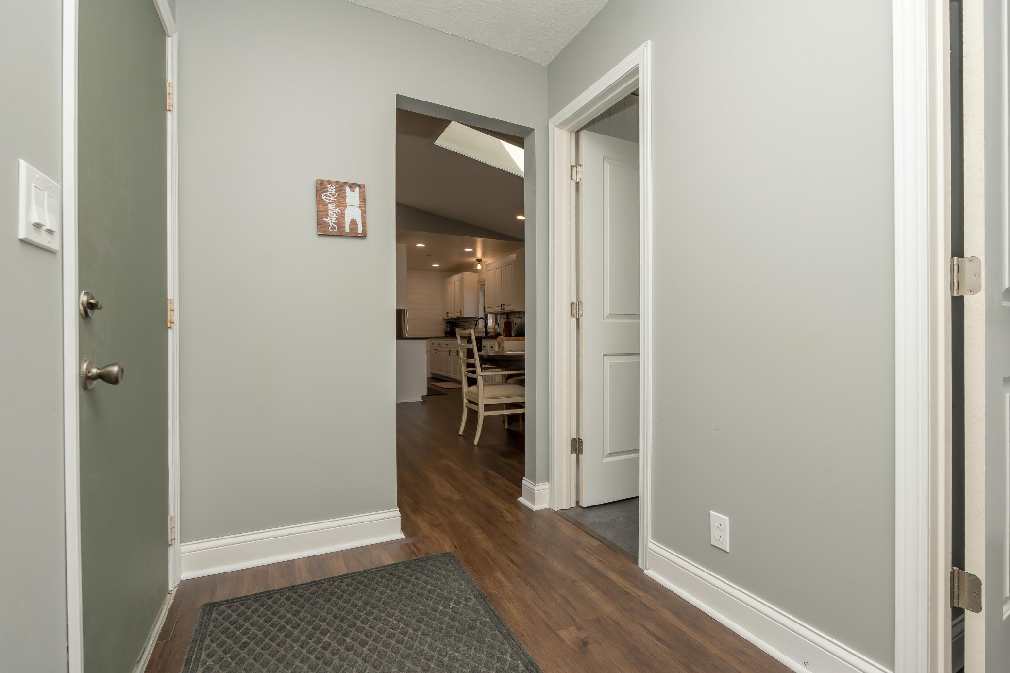 Garage entry area includes access to the 1/2 bath and laundry room