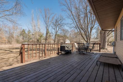 Nice sized deck ready for summer activities and relaxing