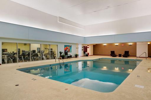 Great pool / sauna / spa and exercise facility
