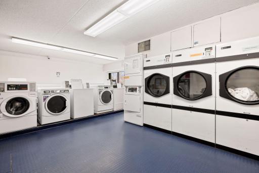 Large laundry with industrial sized machines