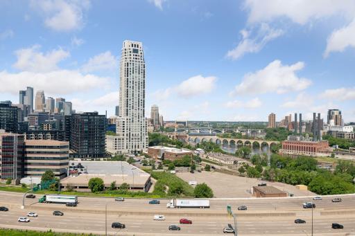 The view from your 15th floor unit - the River, Stone Arch Bridge and downtown